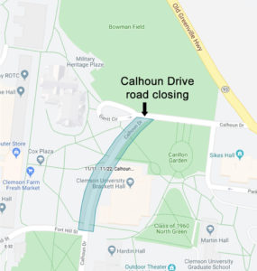 Map of Calhoun Drive